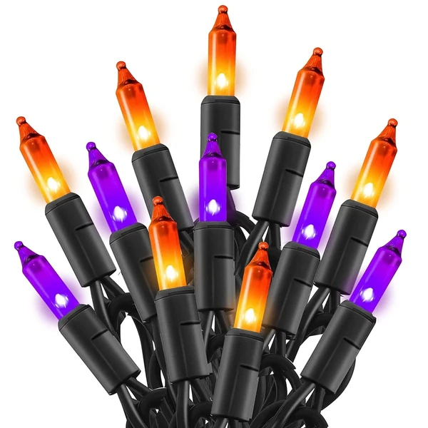 TW SHINE Purple and Orange Halloween Lights  20FT  awhd ca b09sl27nvf 1