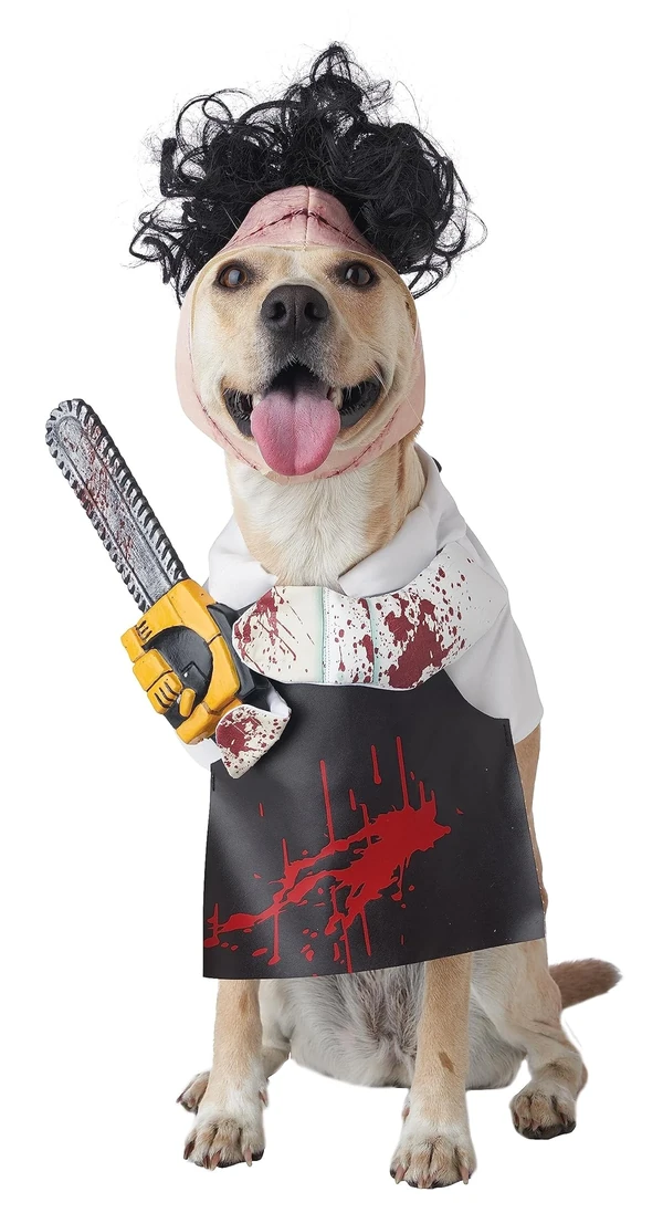 Texas Chainsaw Mutt Pet Costume M awhd ca b0cb78lknt 1