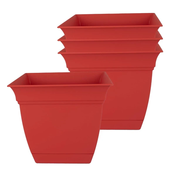 The HC Companies Eclipse Square Plastic Planter w  awhd ca b0d9kxtslw 1