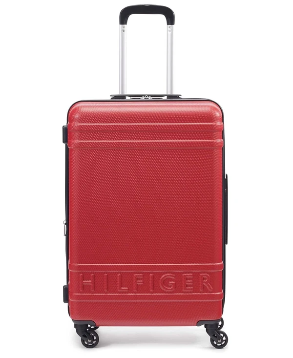 Tommy Hilfiger Lexington Upight Hard Suitcase  Red awhd ca b0bbjcm5jd 1