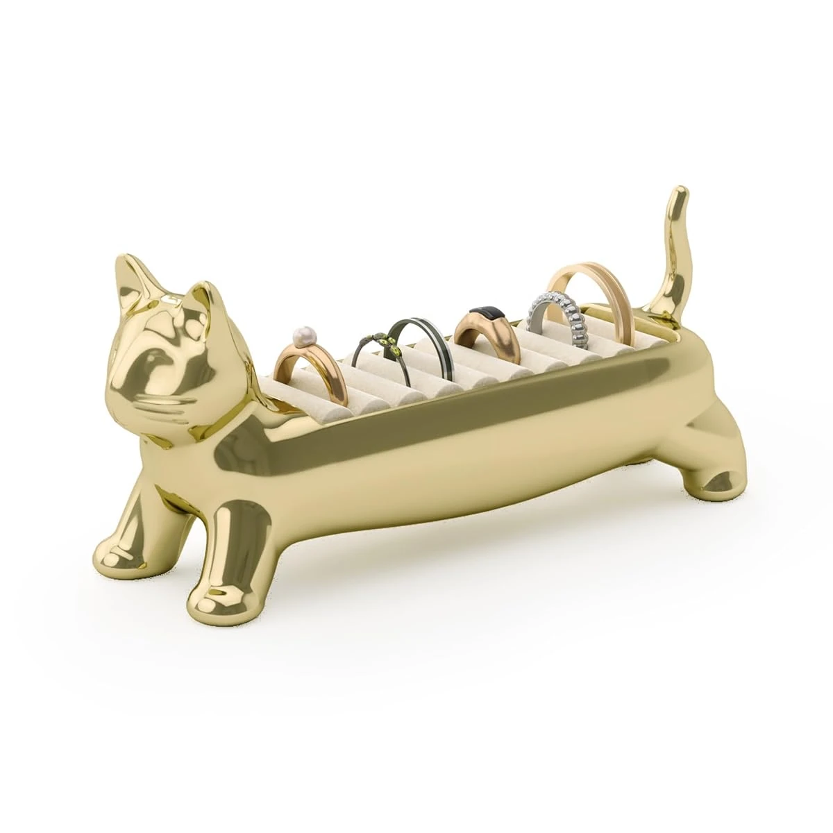 Umbra Ali Cat Ring Holder   Gift for Cat Lovers    awhd ca b0dznfwht3 1