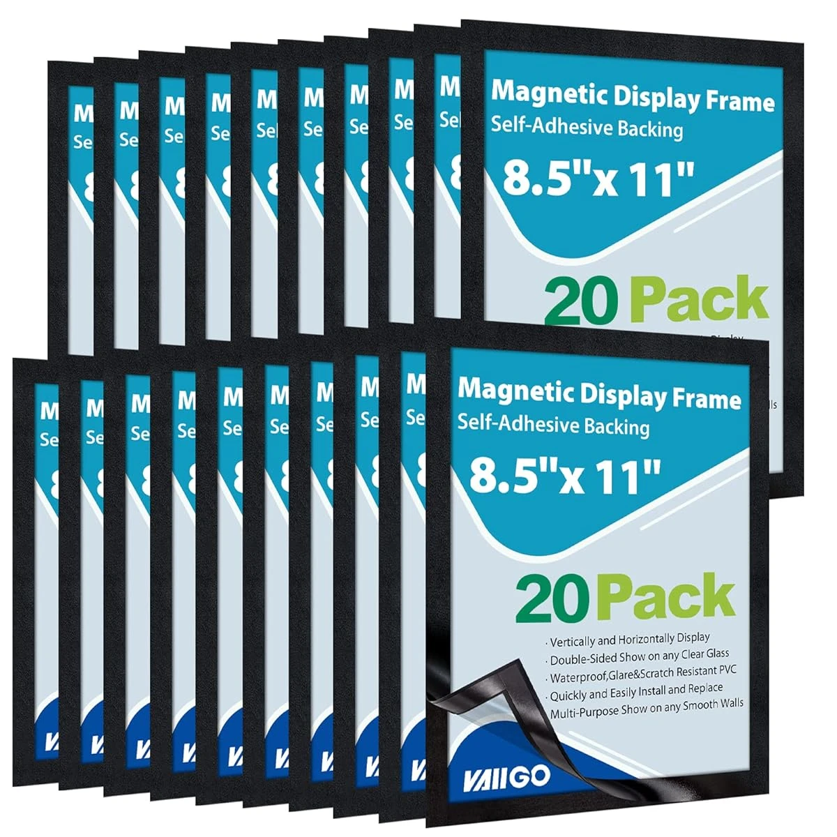 VAIIGO 8 5 x 11 Self Adhesive Sign Holder Double awhd ca b0d2ck7m1w 1