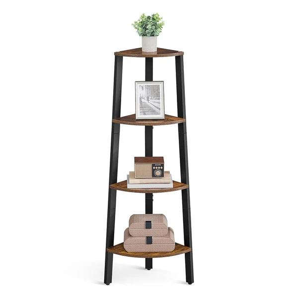 VASAGLE Corner Shelf Stand  4 Tier Corner Bookshel awhd ca b074x6qzxs 1