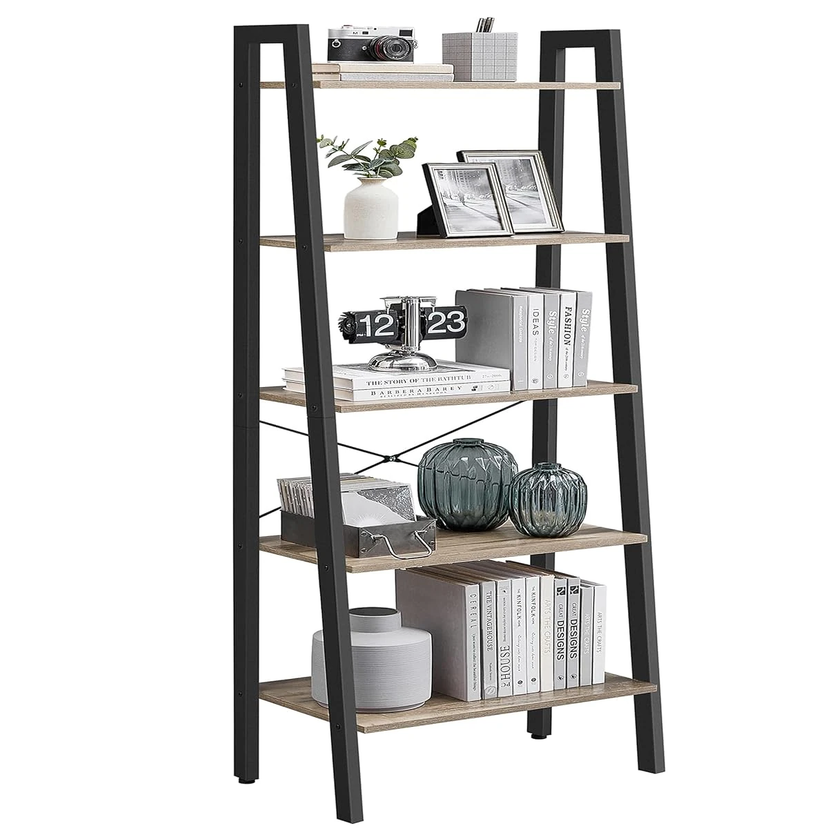 VASAGLE Ladder Shelf 5 Tier Bookshelf Storage Ra awhd ca b0bzy8pkpw 1