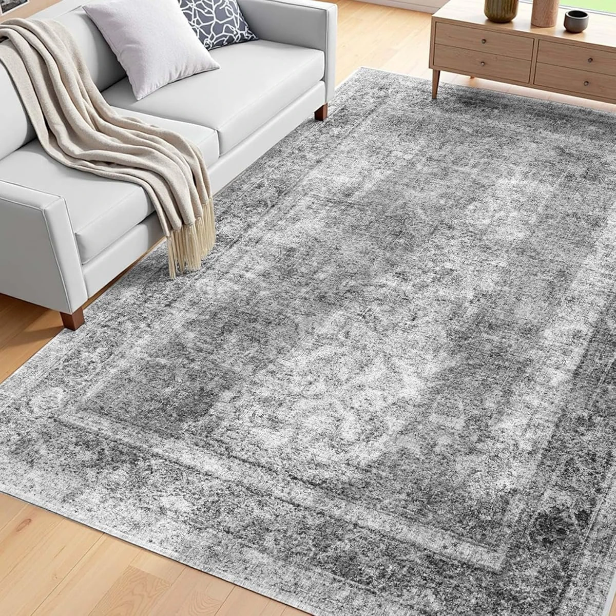VEVOR Area Rug  6 x 9 ft Large Washable Boho Rug   awhd ca b0fcxtzmtc 1