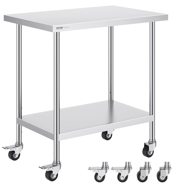 VEVOR Stainless Steel Work Table 24 x 36 x 38 Inch awhd ca b0d7vkmf5z 1