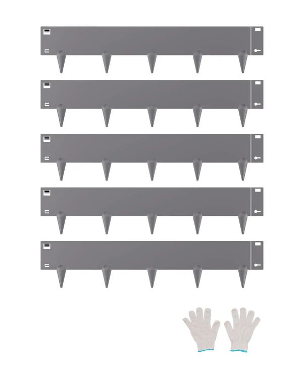 VEVOR Steel Landscape Edging  5 Packs 39 x 5 in Ru awhd ca b0dzhg2l23 1