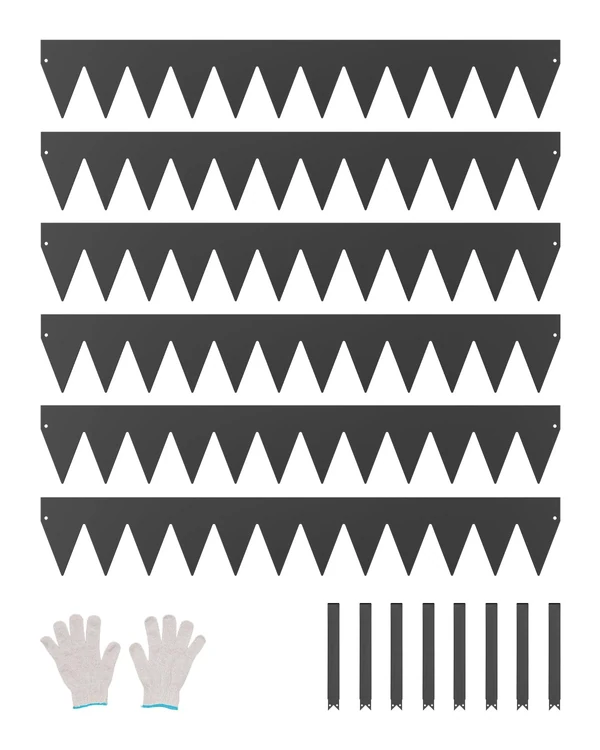 VEVOR Steel Landscape Edging  6 Packs 40 x 6 in Ru awhd ca b0f17j6nkr 1