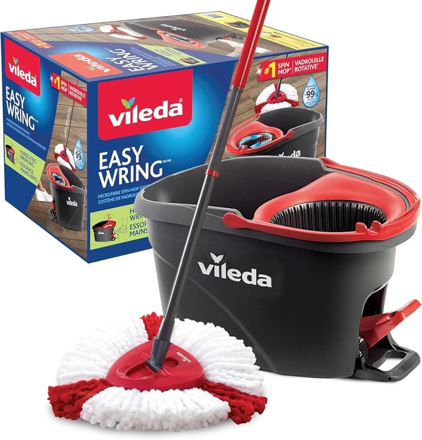 Vileda EasyWring Spin Mop   Bucket Floor Cleaning  awhd ca b0brt832w6 1