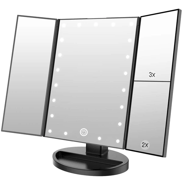 WEILY Makeup Mirror with 21 LED Lights Two Power S awhd ca b085q4cf4g 1