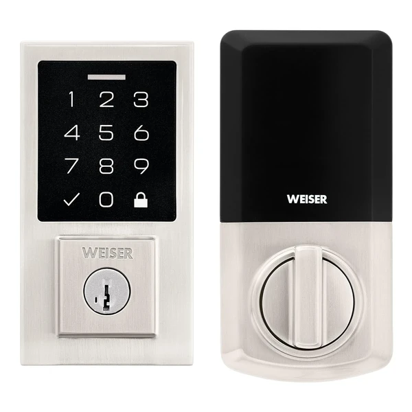 Weiser SmartCode Satin Nickel Keyless Entry Door L awhd ca b0bfrrc26z 1