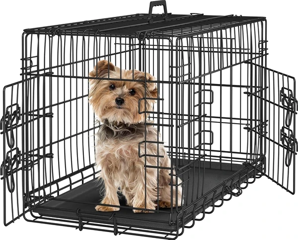 Yaheetech 30 inch Double Door Dog Crate w Divider  awhd ca b0d91jpws1 1