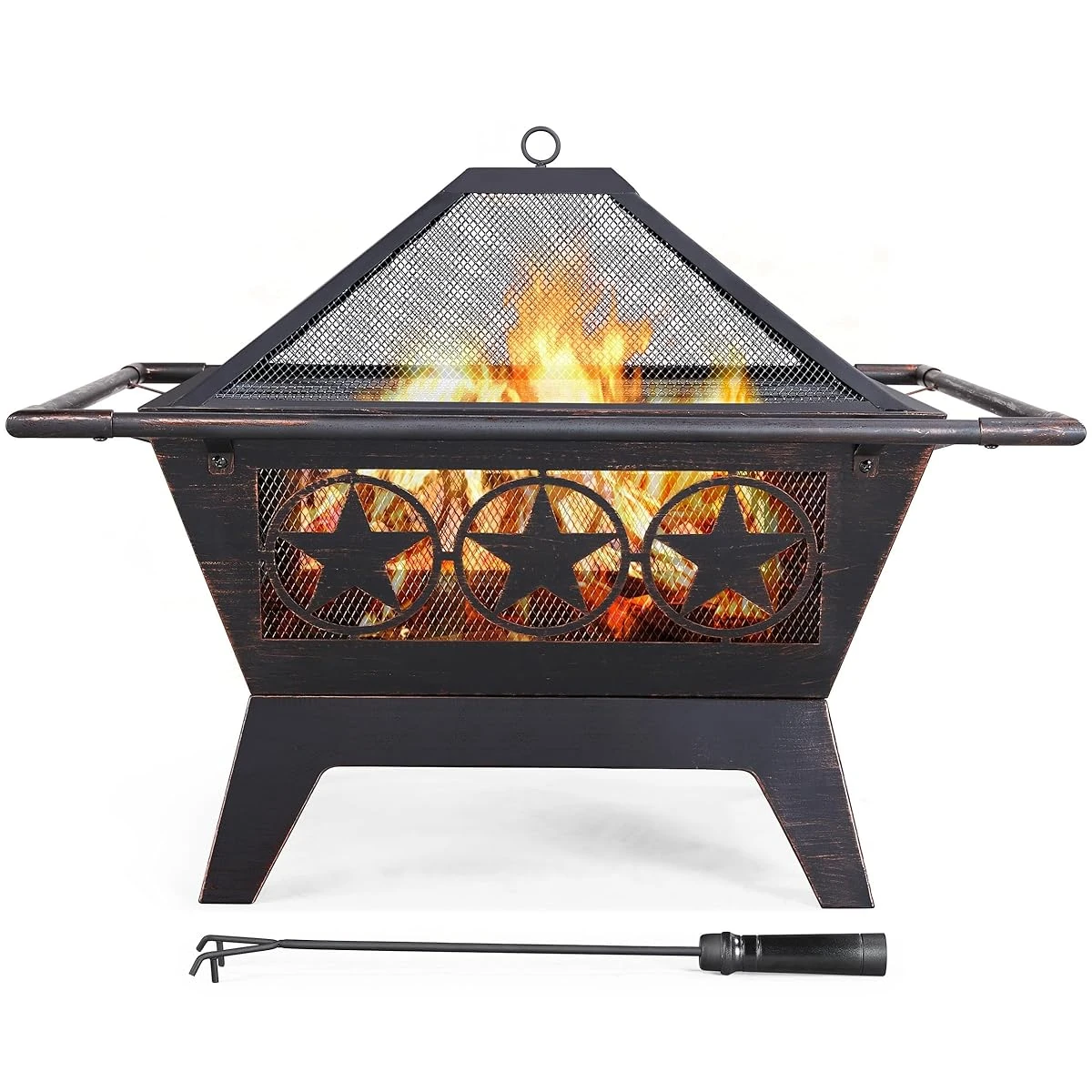 Yaheetech Fire Pit 32in Fire Pits for Outside Outd awhd ca b08p6j4q1p 1