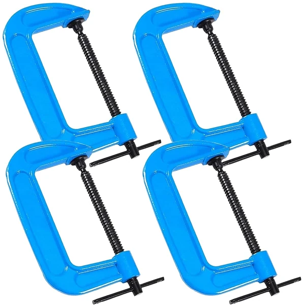 ZOENHOU 4 PCS 6 Inch C Clamps  Heavy Duty Malleabl awhd ca b09cms4bt3 1