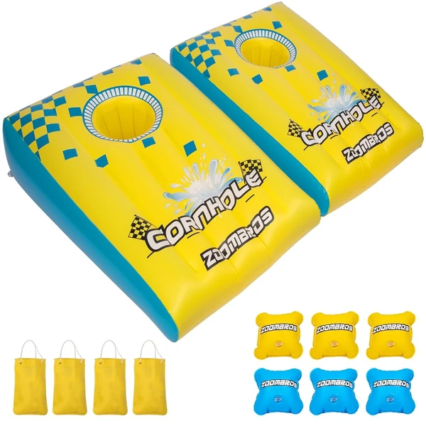 ZOOMBROS Pool Cornhole 2 Sets  6 Bean Bags Toss Ga awhd ca b0cxpm1nwz 1