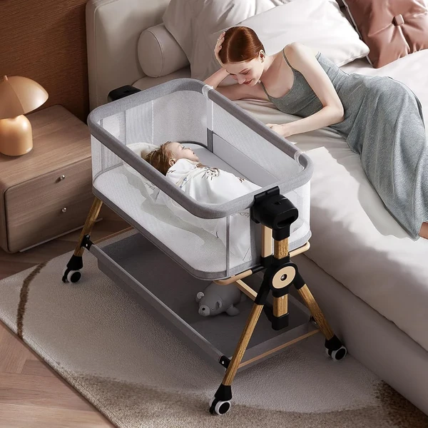 kingobabys 3 in 1 Baby Bassinet Bedside Rocking Ba awhd ca b0d94rdhqj 1