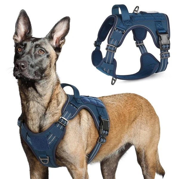 rabbitgoo Dog Harness No Pull  Military for Large  awhd ca b0bhw535p2 1