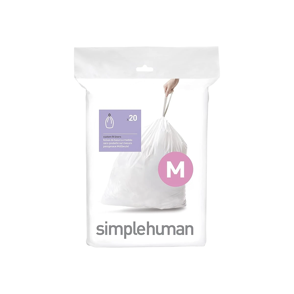 simplehuman Code M 20 Count  Dispenser Pack Custom awhd ca b0009mfq4e 1