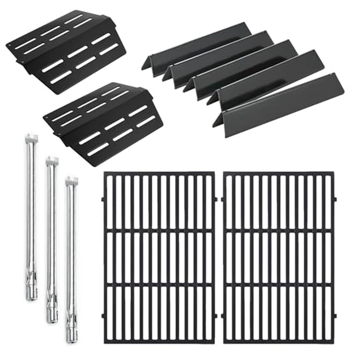 Genesis Grill Replacement Parts for Weber Genesis E-310 E-330 S-330 EP-330 S-310 Grill Parts 7621 Flavorizer Bars Parts 7524 Grates Replacement 65505 Heat Deflector 62752 Burner Tubes 300 Series Parts by Oklagarden - Used - Like New condition