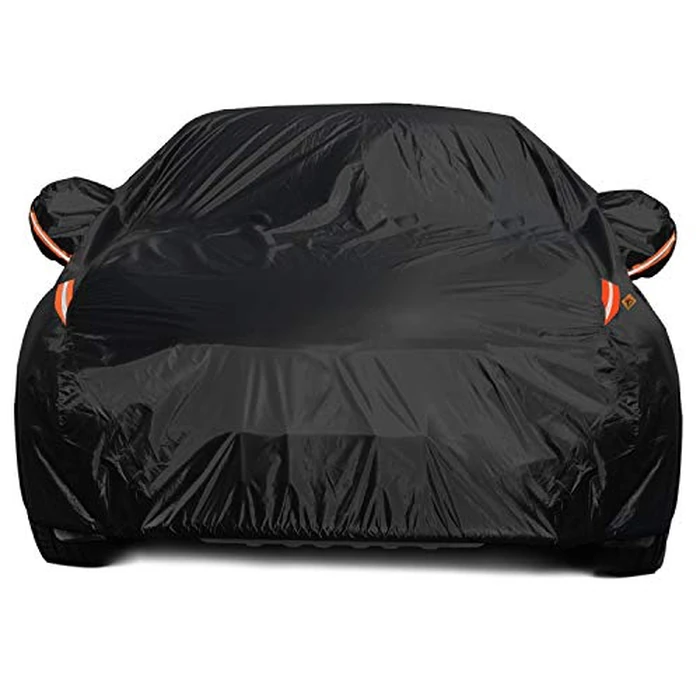COLOR RAIN TIME Full Car Covers for Sedan, Car Cover Waterproof All Weather Windproof Dustproof UV Protection Scratch Resistant Indoor Outdoor Univers by COLOR RAIN TIME - Used - Very Good condition