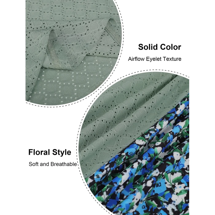 Summer Tops for Women Tank Tops Boho Loose Fit Printed T Shirts Sleeveless Resort Wear 2026 Floral L by Sampeel - Image 6