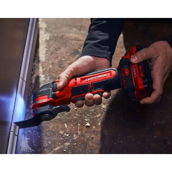 Craftsman CMCE565BR V20* BRUSHLESS RP(TM) Cordless Oscillating Tool (Tool Only) - Red/Black by Craftsman - Image 7