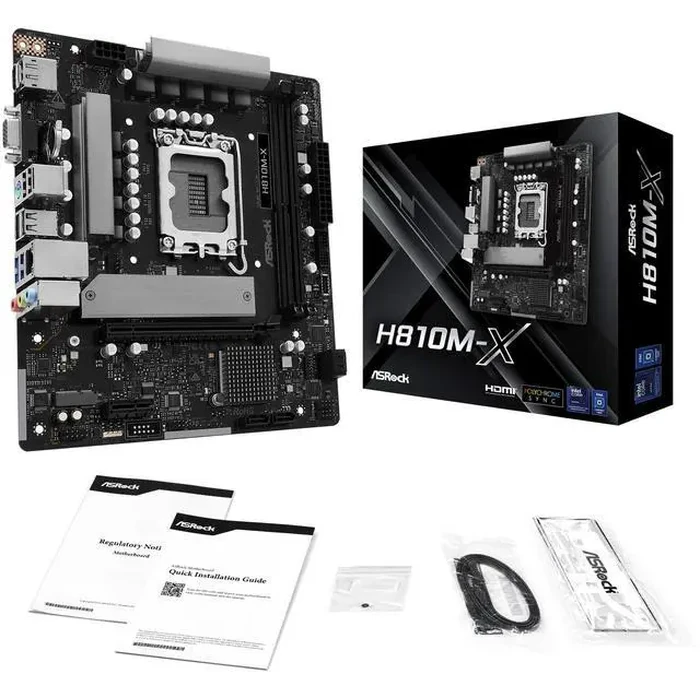 ASRock H810M-X LGA 1851 Micro ATX Motherboard by ASRock - Image 2