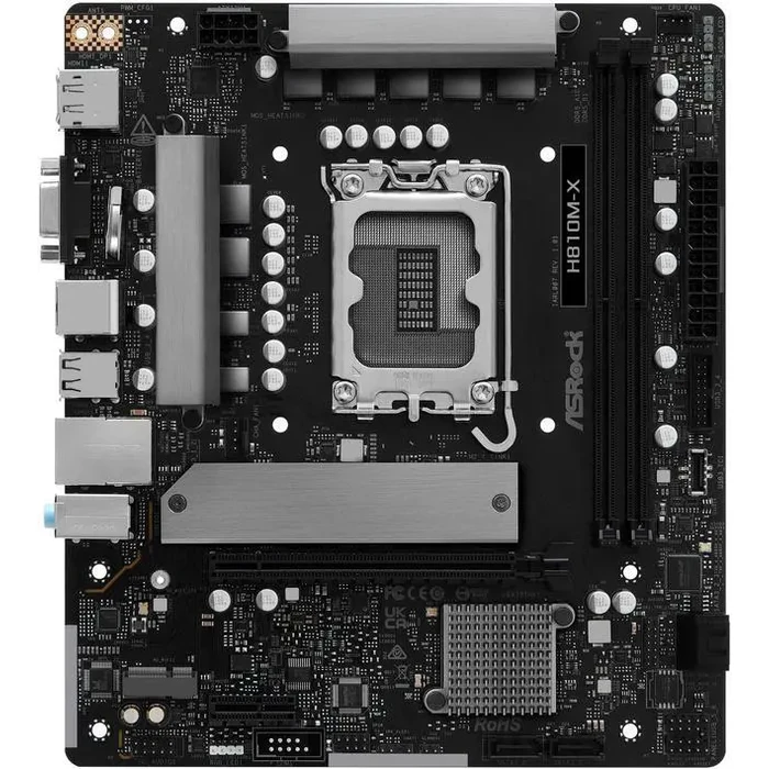 ASRock H810M-X LGA 1851 Micro ATX Motherboard by ASRock - Image 3