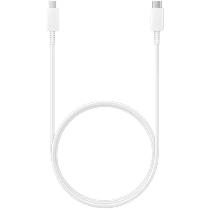 Samsung 5A USB Type C to Type C Cable 1m - White by Samsung - Image 1