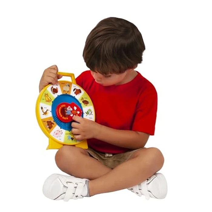 Fisher Price Classics - Farmer Says See 'n Say - Vintage Learning Toy, Sounds and Animals, Interactive Retro Game for Kids, Girls, Boys, Baby, Preschoolers, Toddlers, Unisex Ages 18 Months + by Basic Fun - Image 4
