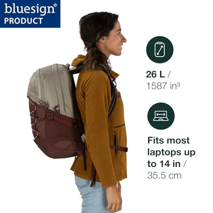 Osprey Quasar 26L Commuter Backpack, Green Tunnel/Brindle Brown by Osprey - Image 1