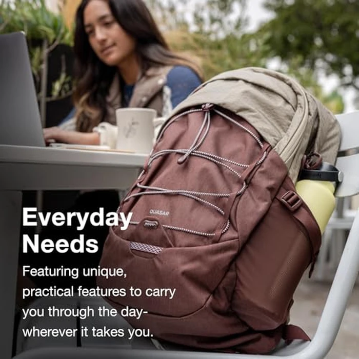 Osprey Quasar 26L Commuter Backpack, Green Tunnel/Brindle Brown by Osprey - Image 2