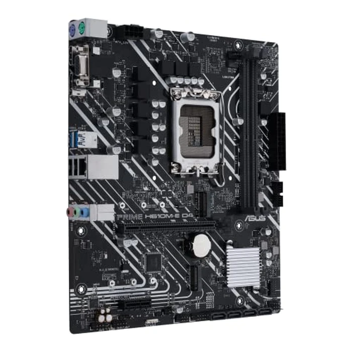 Asus Prime H610M-E D4-CSM Desktop Motherboard - Intel H610 Chipset - Socket LGA-1700 - Pentium Gold, Celeron, Core i5, Core i9, Core i3, Core i7 Processor Supported - 64 GB DDR4 SDRAM Maximum RAM - DI by ASUS - Image 3