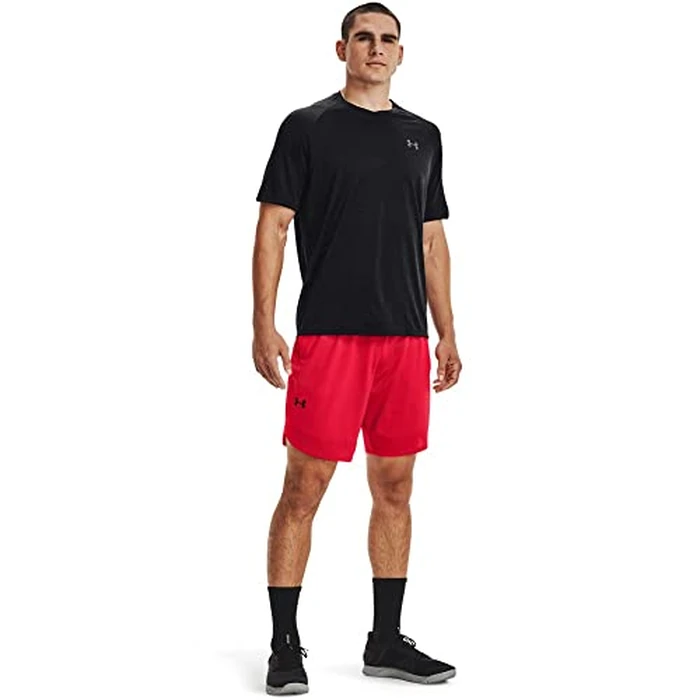 Under Armour Men's Tech 2.0 V-Neck Short-Sleeve T-Shirt , Black (001)/Graphite, Small by Under Armour - Image 2