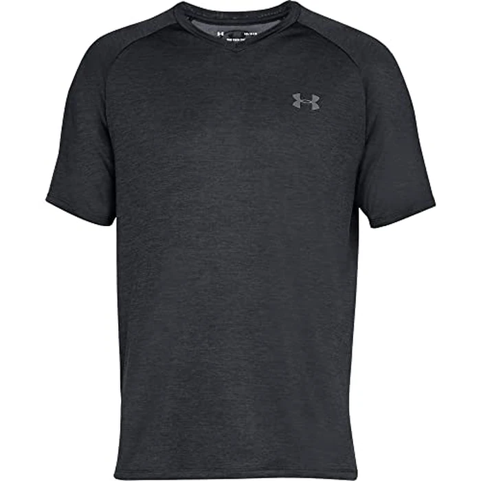 Under Armour Men's Tech 2.0 V-Neck Short-Sleeve T-Shirt , Black (001)/Graphite, Small by Under Armour - Image 4