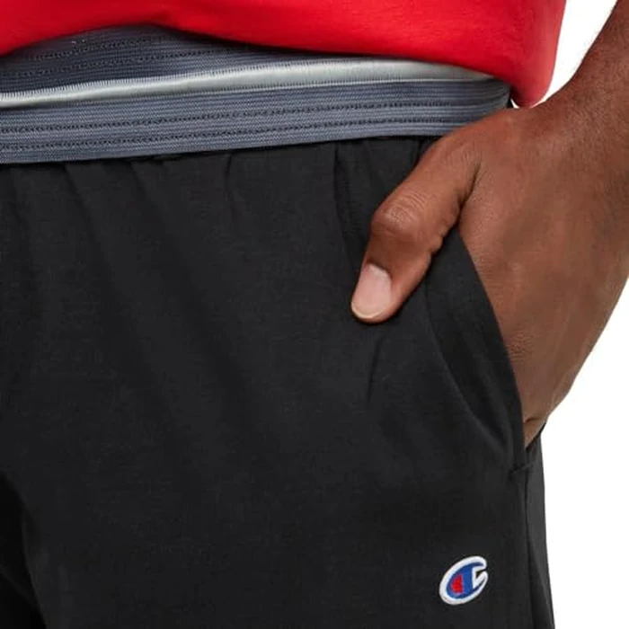 Champion Men's Everyday Open Hem Cotton Pants, 32.5" Inseam, Cotton Knit Pants Left Hip "C" Logo, Open Hem Jersey Pants by Champion - Image 4