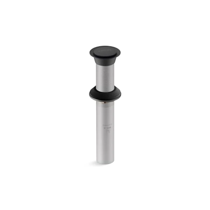 KOHLER K-33151-BL Bathroom Sink Clicker Drain w/o Overflow, Premium Metal, Corrosion Resistant, Matte Black by Kohler - Used - Acceptable condition - US$43.45