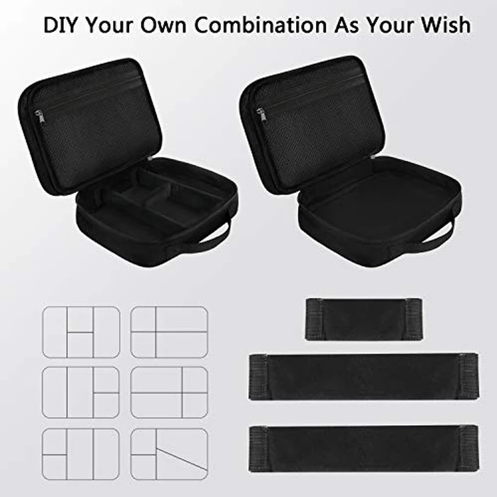 MATEIN Electronics Organizer Travel Case, Water Resistant Cable Organizer Bag for Travel Essentials, Gifts for Men, Storage Bag for Camera Accessories, Phone, Cord & Tablet, Black by MATEIN - Image 6