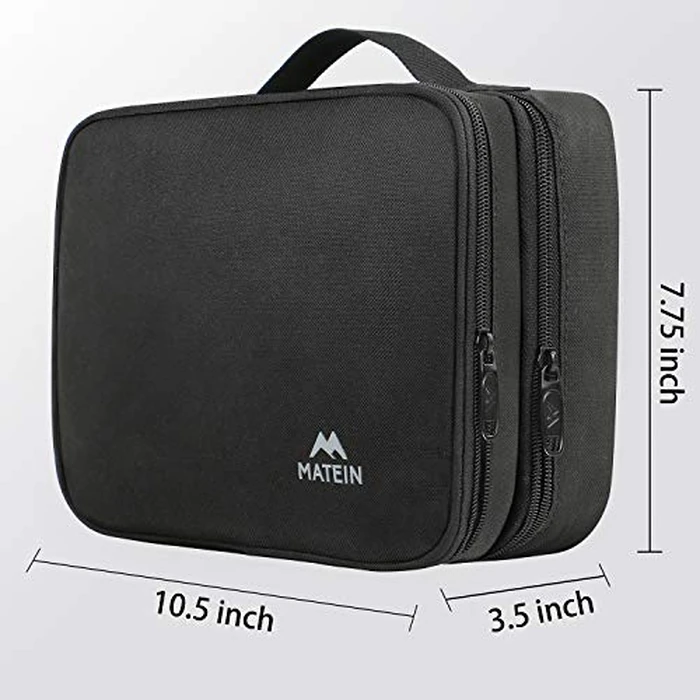 MATEIN Electronics Organizer Travel Case, Water Resistant Cable Organizer Bag for Travel Essentials, Gifts for Men, Storage Bag for Camera Accessories, Phone, Cord & Tablet, Black by MATEIN - Image 7