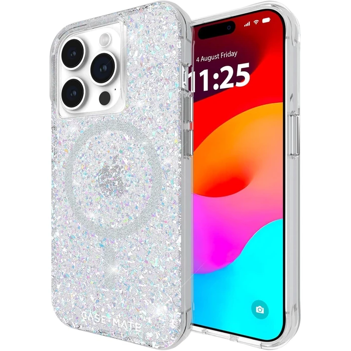 Case-Mate Case-Mate Twinkle Phone Case with MagSafe for iPhone 15 Pro - Disco by Case-Mate - Refurbished - Brand New condition