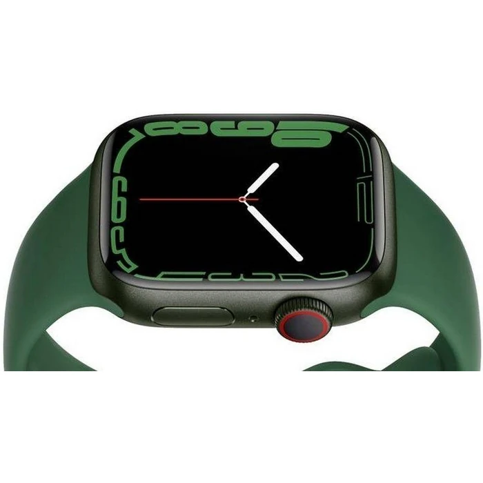 Apple Watch Series 7 (GPS) - 32GB - 41mm - Green Aluminum Case with Clover Rubber Sport Band by Apple - Image 5