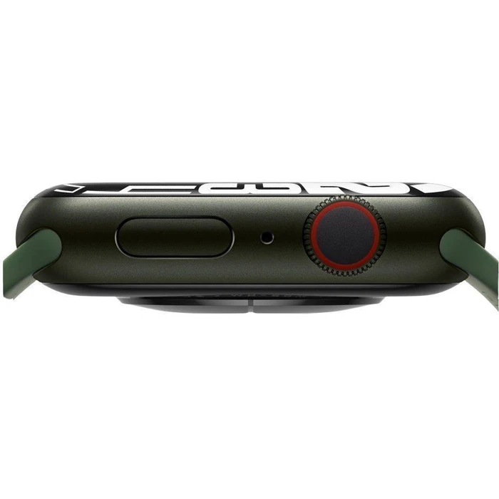 Apple Watch Series 7 (GPS) - 32GB - 41mm - Green Aluminum Case with Clover Rubber Sport Band by Apple - Image 4