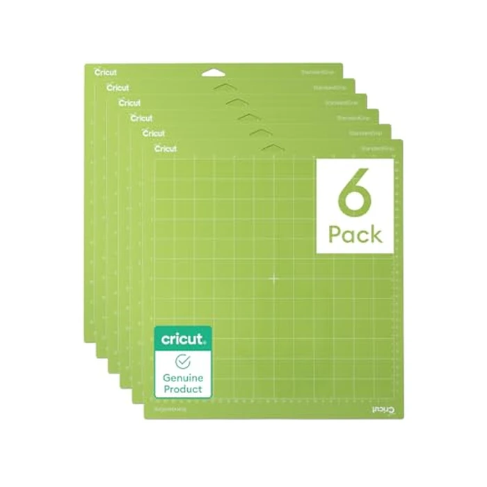 Cricut StandardGrip Cutting Mat Pack (6 Count, 12in x 12in) - for Explore & Maker Machines by Cricut - Image 1