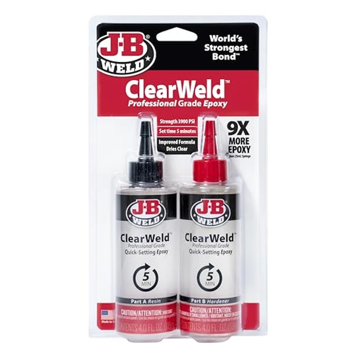 J-B Weld Pro Size ClearWeld 5 Minute Set Epoxy by J-B Weld - Used - Like New condition