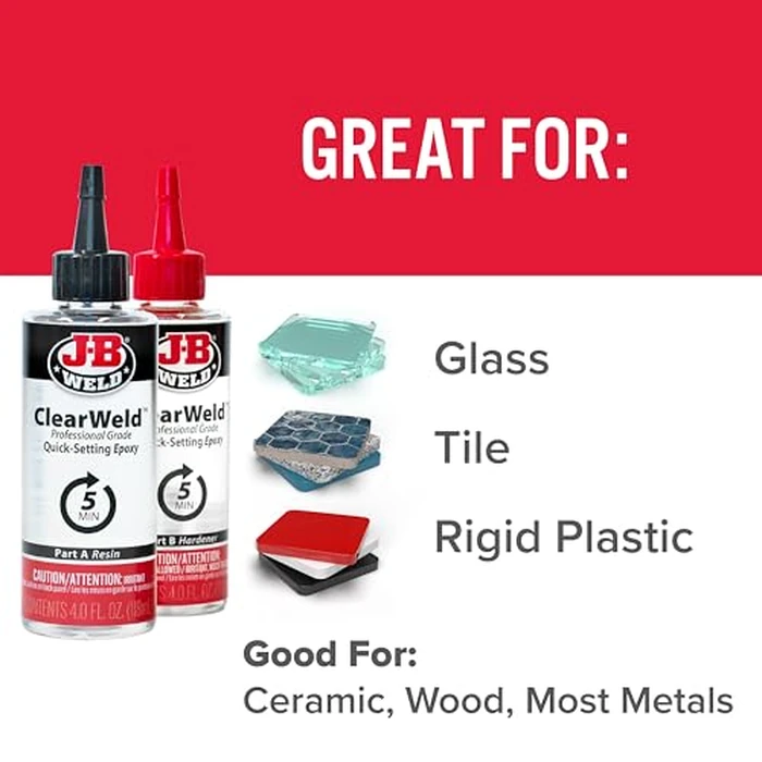 J-B Weld Pro Size ClearWeld 5 Minute Set Epoxy by J-B Weld - Image 7