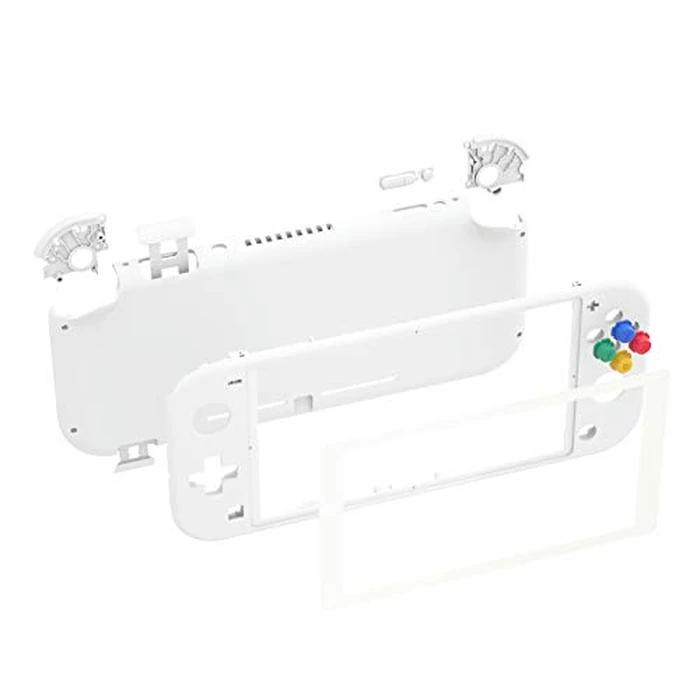 eXtremeRate White DIY Replacement Shell for Nintendo Switch Lite, NSL Handheld Controller Housing with Screen Protector, Custom Case Cover for Nintendo Switch Lite [Console NOT Included] by eXtremeRate - Image 2