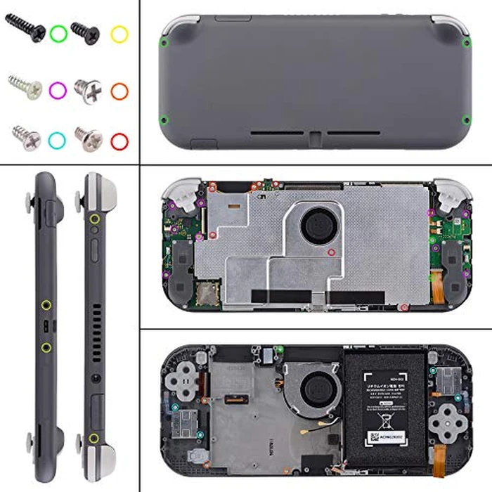 eXtremeRate White DIY Replacement Shell for Nintendo Switch Lite, NSL Handheld Controller Housing with Screen Protector, Custom Case Cover for Nintendo Switch Lite [Console NOT Included] by eXtremeRate - Image 6