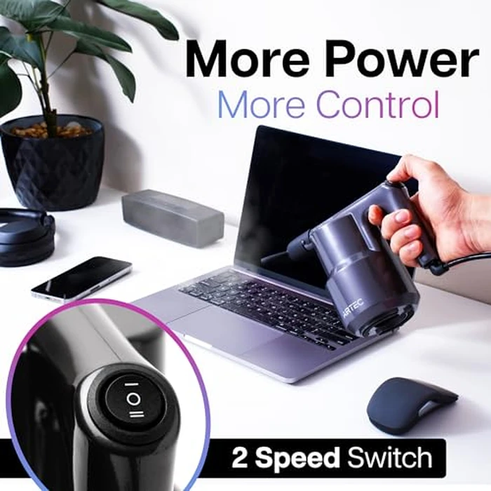 IT Dusters AirTec Ultra Electric Air Duster Blower for PC, Laptop, Console, Electronics and Home Cleaning, Environmental Alternative to Spray air can Duster Keyboard Cleaner (Type 6) by IT Dusters - Image 2