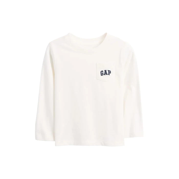 GAP Baby Boys Long Sleeve Pocket T-Shirt New Off White, 12-18M by GAP - Used - Like New condition - US$13.85
