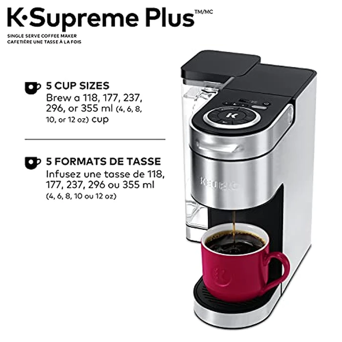 Keurig K-Supreme Plus Single Serve K-Cup Pod Coffee Maker, With Stainless Steel And MultiStream Technology, Silver by Keurig - Image 2